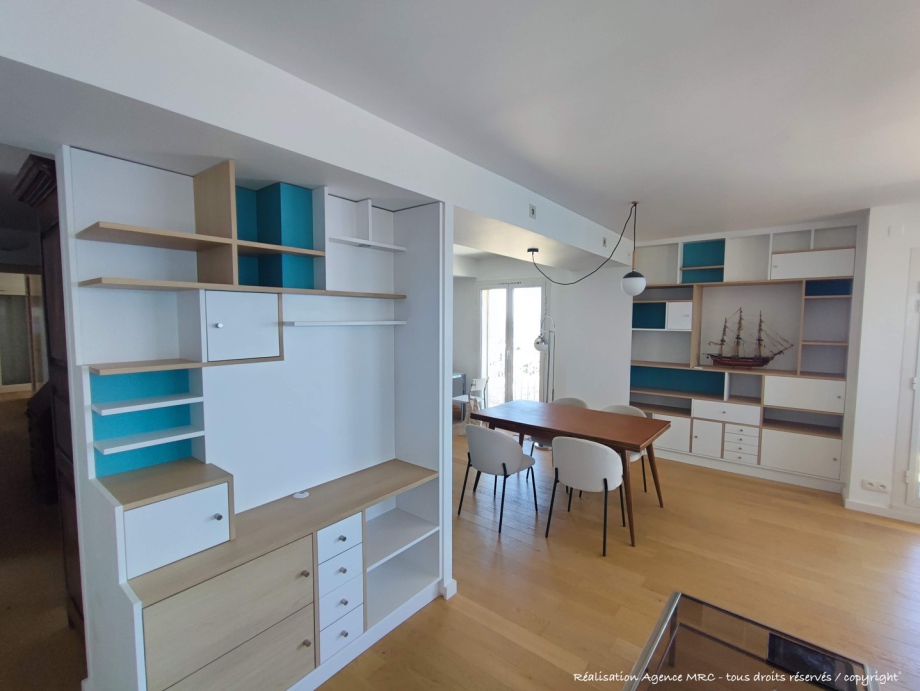 conception  création réalisation meuble sur mesure pour appartement à marseille 13007 par architecte décorateur intérieur